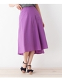 TC天竺 Aラインスカート/パープル(083)
