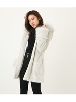 Volume hoodie Faux fur CT/L/GRY1