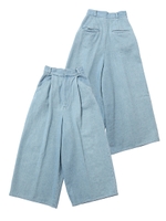 WIDE LEG FLARE PANTS/ライトインディゴ