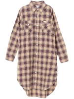 WR チェックワンピース/ベージュ