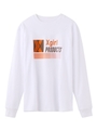 XGIRL PRODUCTS L/S REGULAR TEE/ホワイト