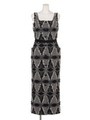 [GREED]DUTEL GEOMETRIC JACQUARD Dress/BLACK MIX