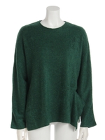 [GREED]WOOL ALPACA Asymmetry Top/GREEN