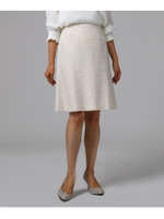 [L]アンベリールツイードスカート/ライトベージュ(451)