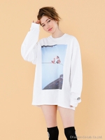 photo long tee/WHITE