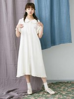 teddy刺繍ワンピース/IVY