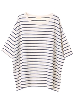 ・ボーダーBIG Tシャツ/ブルー