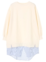 ・レイヤード風チュニック/アイボリー