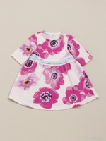 ［ベビー］ラージアネモネプリントワンピース/ピンク