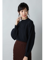 〈ウォッシャブル〉ウインターベーシックニット/グリーン(140)