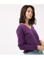 《1月10日まで期間限定価格》【AZUL BY MOUSSY】ベーシックVネックプルオーバー/PUR