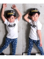 【ANAP KIDS】5カラーシンプルロゴTシャツ/ホワイト(001)