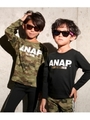 【ANAP KIDS】アドレスロゴロンT/ブラック(027)