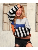 【ANAP】バイカラーボーダーニット/ミックス(034)