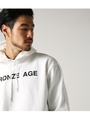 【AZUL BY MOUSSY】BRONZE AGE RIB HOODIE/WHT