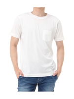 【AZUL BY MOUSSY】スーピマ天竺クルーネック半袖T/WHT