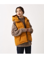 【AZUL BY MOUSSY】スタイルアップ中綿ベスト /D/YEL