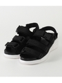 【AZUL BY MOUSSY】バックル付厚底スポーツサンダル/BLK