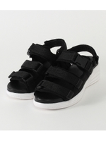 【AZUL BY MOUSSY】バックル付厚底スポーツサンダル/BLK