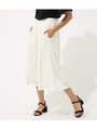 【AZUL BY MOUSSY】レーシーJQワイドパンツ/O/WHT