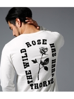 【AZUL BY MOUSSY】ローズ Vネック長袖T/WHT