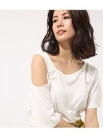 【AZUL BY MOUSSY】変形2WAYワンショルプルオーバー/WHT