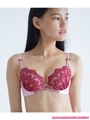 【A〜Gカップ展開、上下で3960円+税のお手頃プライス】ＰＪ　ＤＡＹＳレーシィベールズブラ/ラズベリー