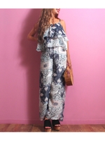 【CHILLE】ペイズリー柄キャミ×パンツSE/ホワイト(001)