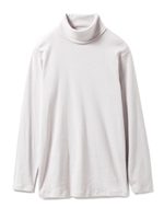 【GELATO PIQUE HOMME】シルクMIXハイネックプルオーバー/GRY