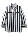 【Joel Robuchon & gelato pique】HOMMEストライプシャツ/BLK