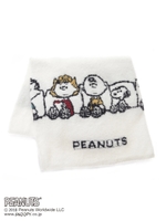 【PEANUTS】ジャガードブランケット/OWHT