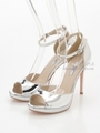 【R&E】ハイヒール美脚サンダル/シルバー