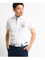 【UVカット】胸ポケット付き 半袖ポロシャツ/ホワイト(001)