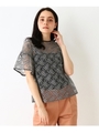 【WEB&一部店舗限定販売】ラッセルレースブラウス/ブラック(419)