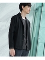 【WEB限定】ショールカーディガン[ メンズ ジャージジャケット 日本製 乾きやすい ]/ブラック(019)