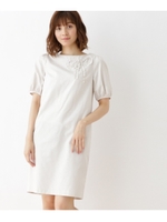 【WEB限定プライス】【WEB限定サイズ(S・LL)あり】フリルリボン ストレートワン/ナチュラル(050)