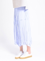 【emmi atelier】ランダムワッシャースカート/SAX