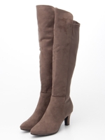 【ストレスフリー】スリムストレッチニーハイブーツ/GREGE