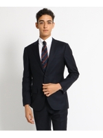 【洗える】CANCLINI オックスラウンドカラードレスシャツ/ホワイト(001)