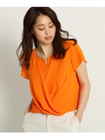 【洗える】センタークロスシャツ/オレンジ(067)