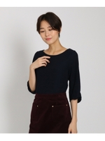 【洗える】袖コンシャスサカリバカノコプルオーバー/ネイビー(093)