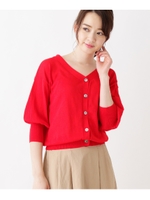 【冷感】【吸水速乾】【UVカット】カーディガン/ボルドー(064)