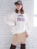 ∞レースアップニットスカート/ベージュ