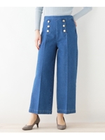 ◆デニムワイドマリンパンツ/ブルー(092)