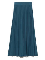 アイレットプリーツニットスカート/BLU