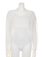 インナーSETシースルーニット/オフホワイト