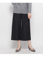 ウールノンタックワイドパンツ/チャコールグレー(014)