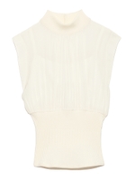 ウエストリブニット/WHT