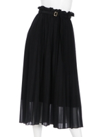 エスパンディプリーツスカート/ブラック