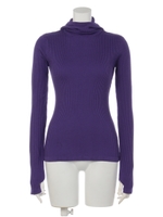 カラーフードタートルニット/PPL